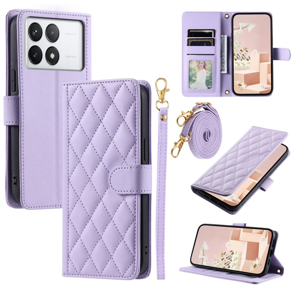 BINFEN PILLOW Z VRVICO VIJOLIČEN ETUI ZA XIAOMI POCO X6 PRO 5G