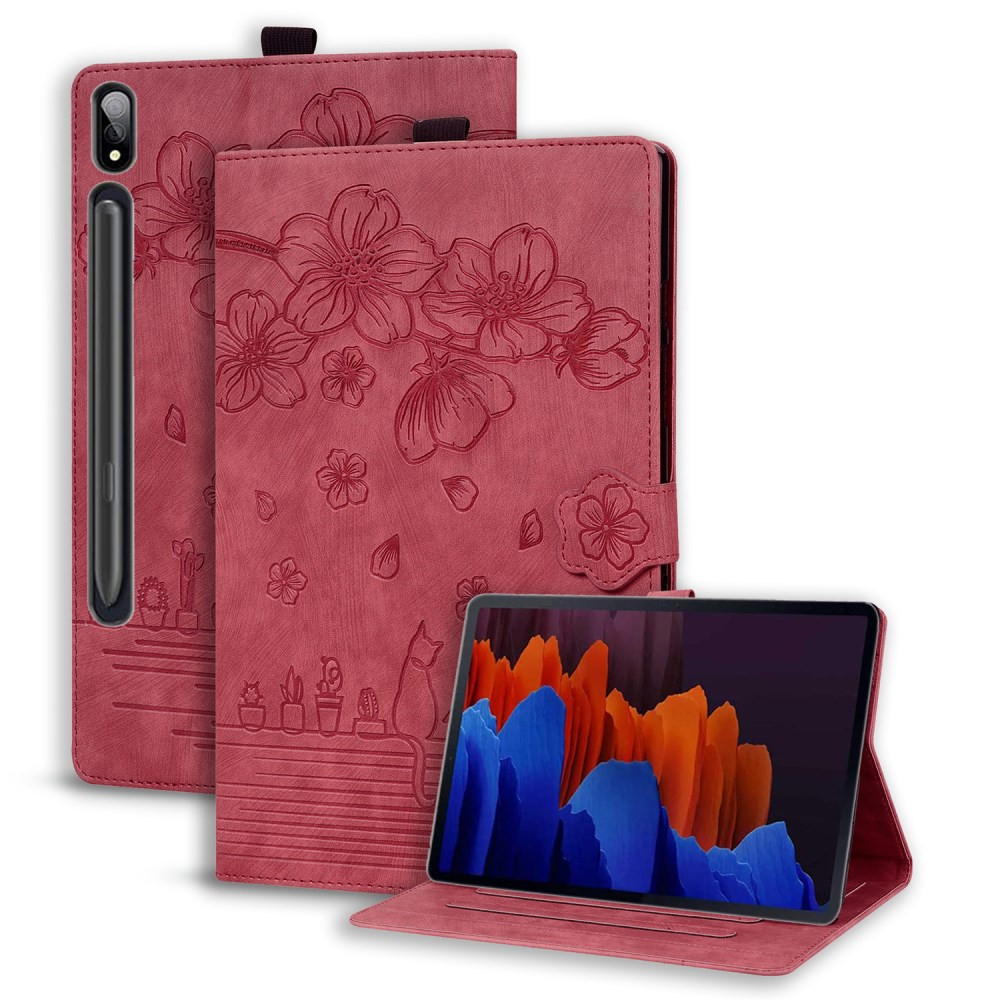 ODTIS CVETJA Z MUCKOM RDEČ ETUI ZA SAMSUNG GALAXY TAB S9 ULTRA 14.6