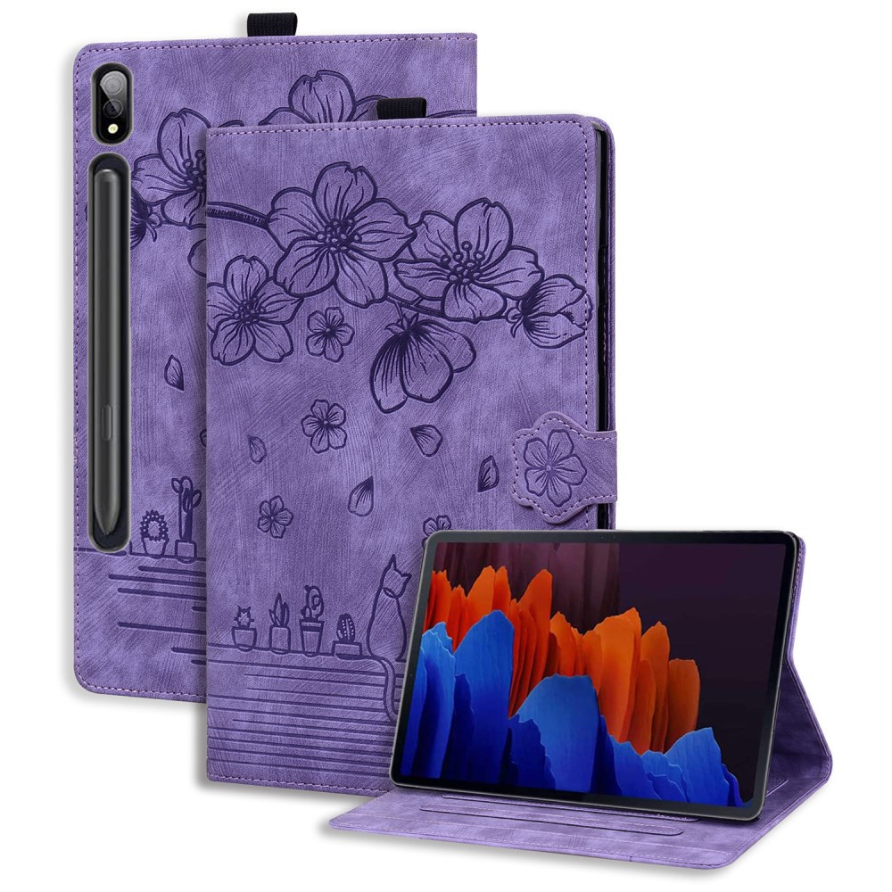 ODTIS CVETJA Z MUCKOM VIJOLIČNI ETUI ZA SAMSUNG GALAXY TAB S9 ULTRA 14.6