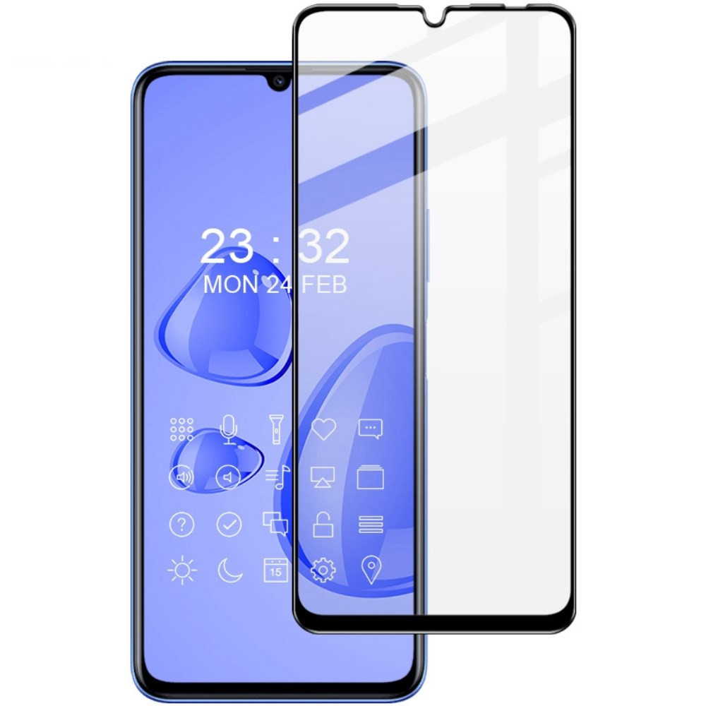 HUAWEI NOVA Y70 IMAK PRO+ FIT KALJENO STEKLO S POTISKOM ČRN - FULL GLUE