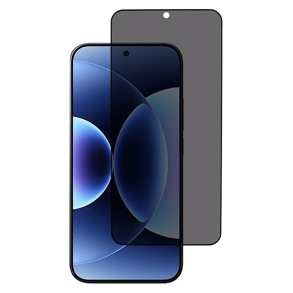XIAOMI 17 FIT KALJENO STEKLO S POTISKOM ČRN - ANTI-SPY