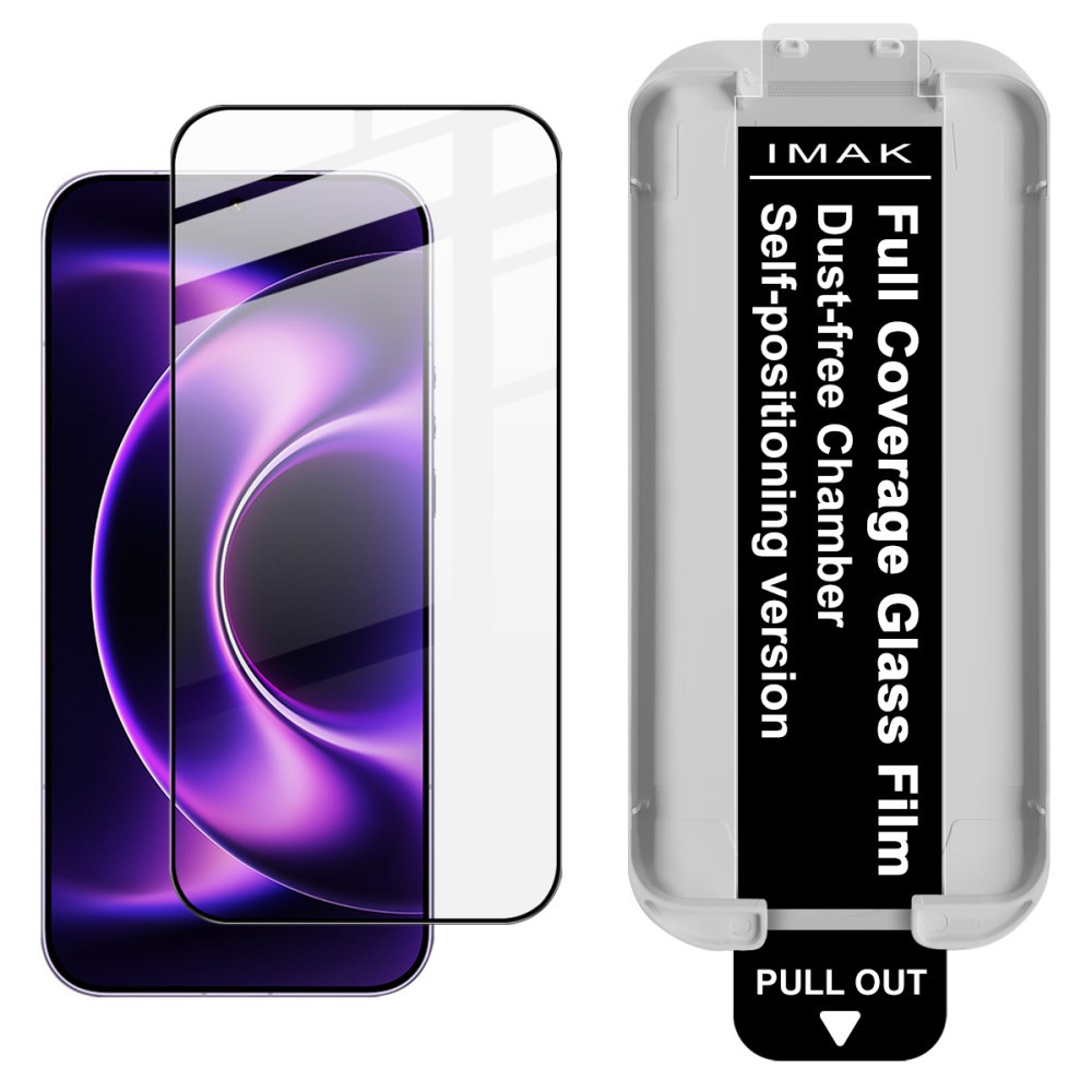 XIAOMI 17 ULTRA IMAK PRO+ FIT KALJENO STEKLO S POTISKOM ČRN - FULL GLUE