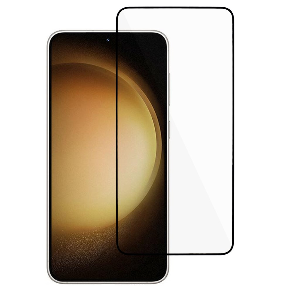 SAMSUNG GALAXY S24 PLUS KALJENO STEKLO FIT S POTISKOM ČRN - FULL GLUE
